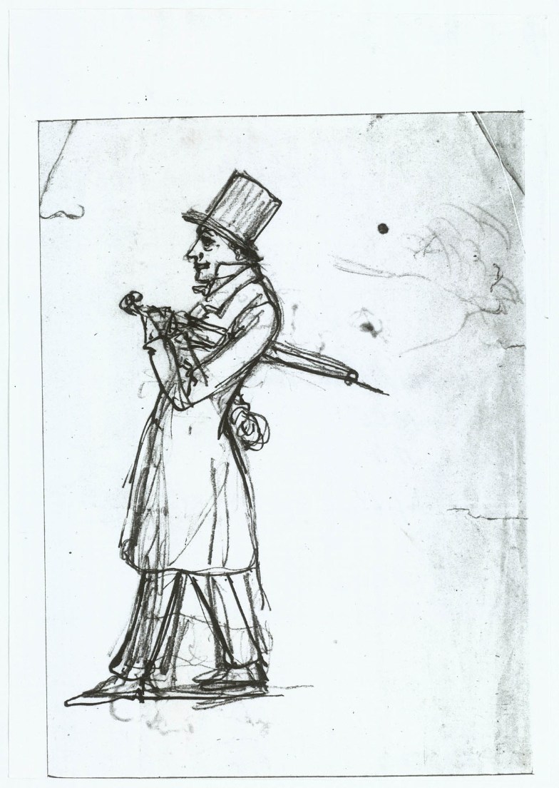 Сёрен Кьеркегор (1813–1855). Оттиск с рисунка, приписываемого Вильгельму Марстранду.